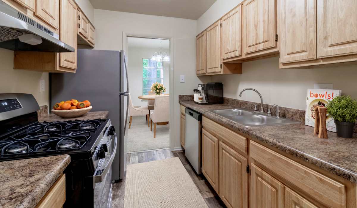 Kitchen at Willow Oaks Apartments in Richmond, Virginia