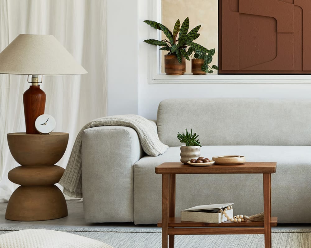 Modern living room at Vital at Springbrook in Alcoa, Tennessee