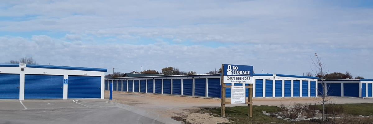 Unit sizes and prices at KO Storage of Waseca 15th Ave in Waseca, Minnesota