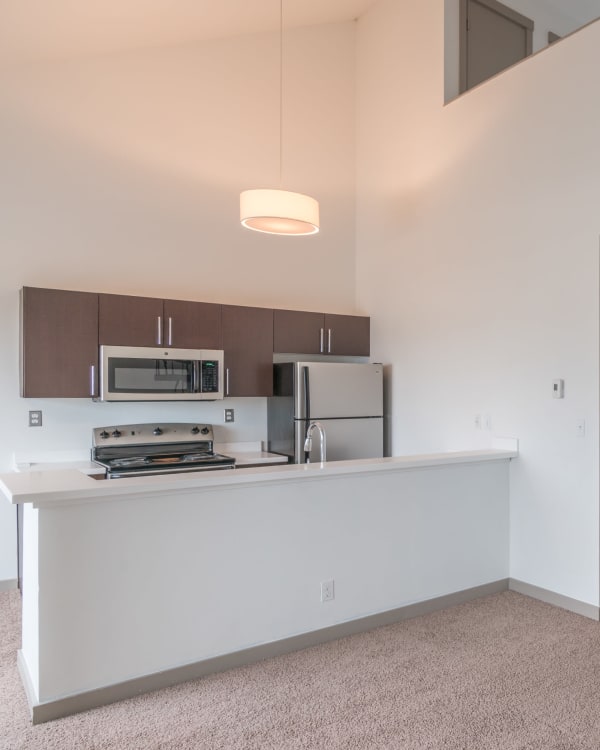 Living room at Elan 41 Apartments in Seattle