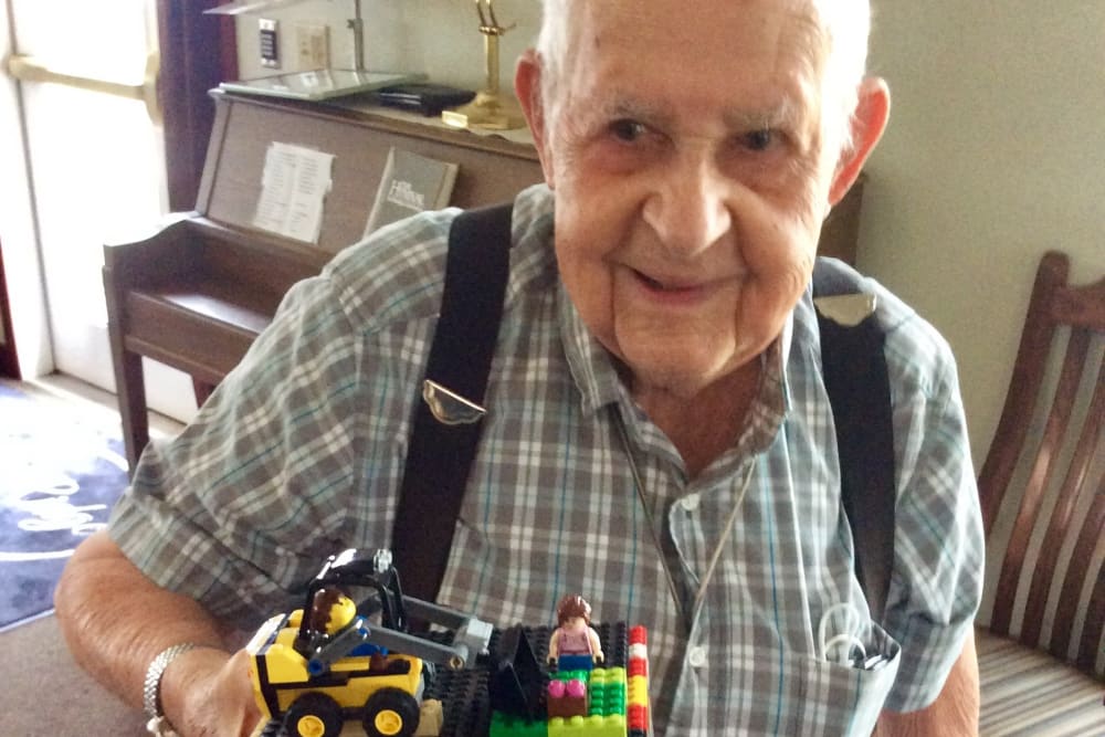 Resident at Clover Ridge Place in Maquoketa, Iowa.