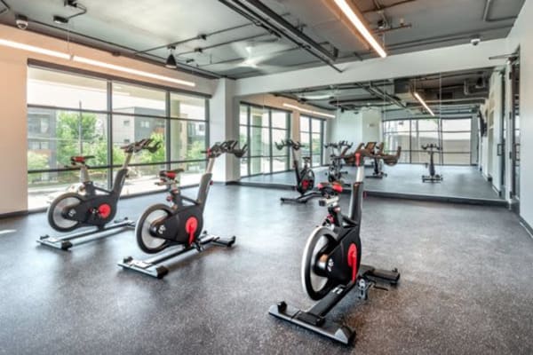 State of the art fitness center at Westerly in Dallas, Texas