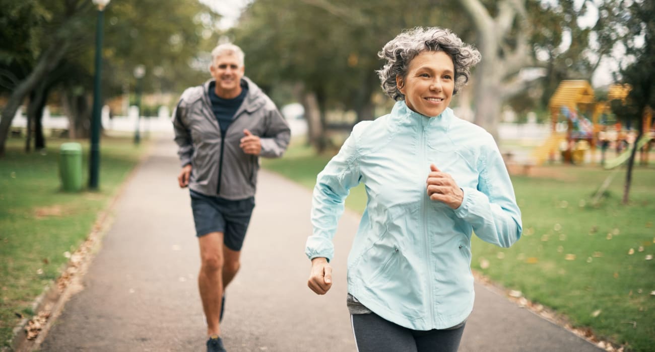 Residents on a run in Wall Township, New Jersey near Glen Wall Heights