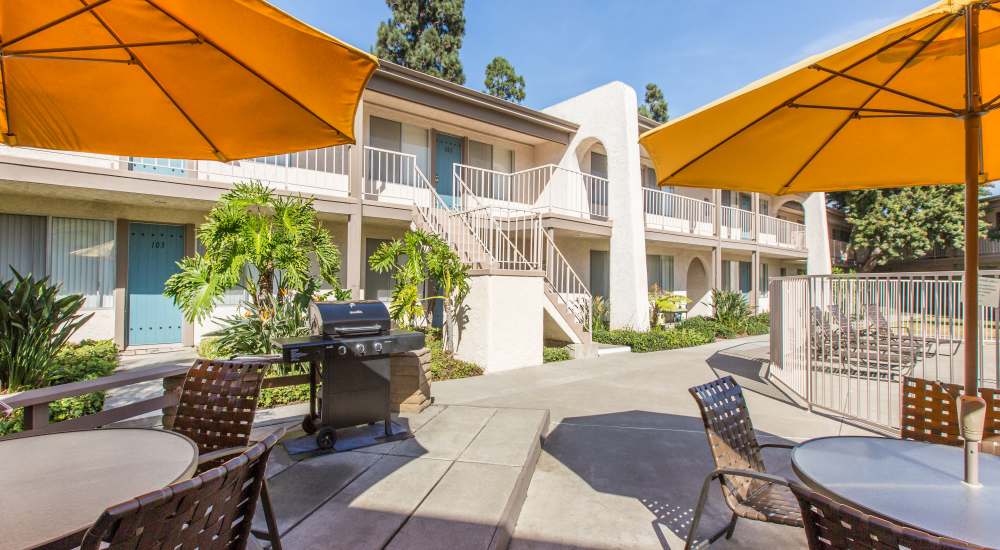 Open BBQ at Sandpointe in Huntington Beach, California