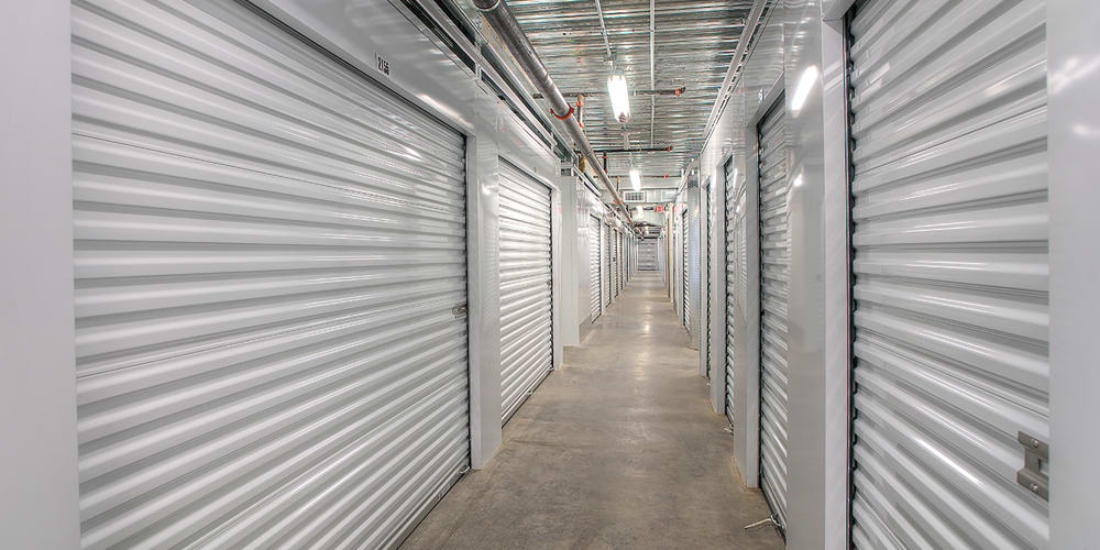 Indoor storage units at StorQuest Self Storage in Hilo, Hawaii