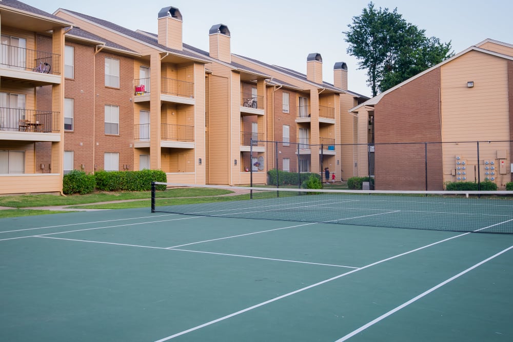 Tennis court at Windsail Apartments in Tulsa, Oklahoma