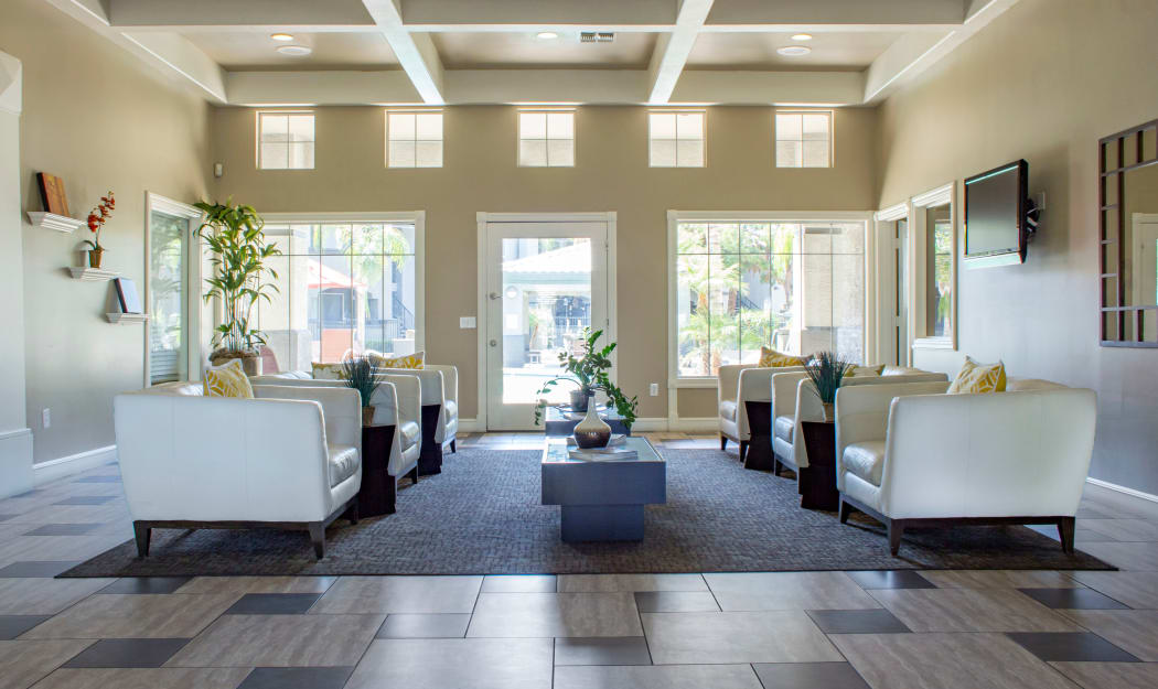 Luxurious leasing office interior at Sierra Canyon in Glendale, Arizona