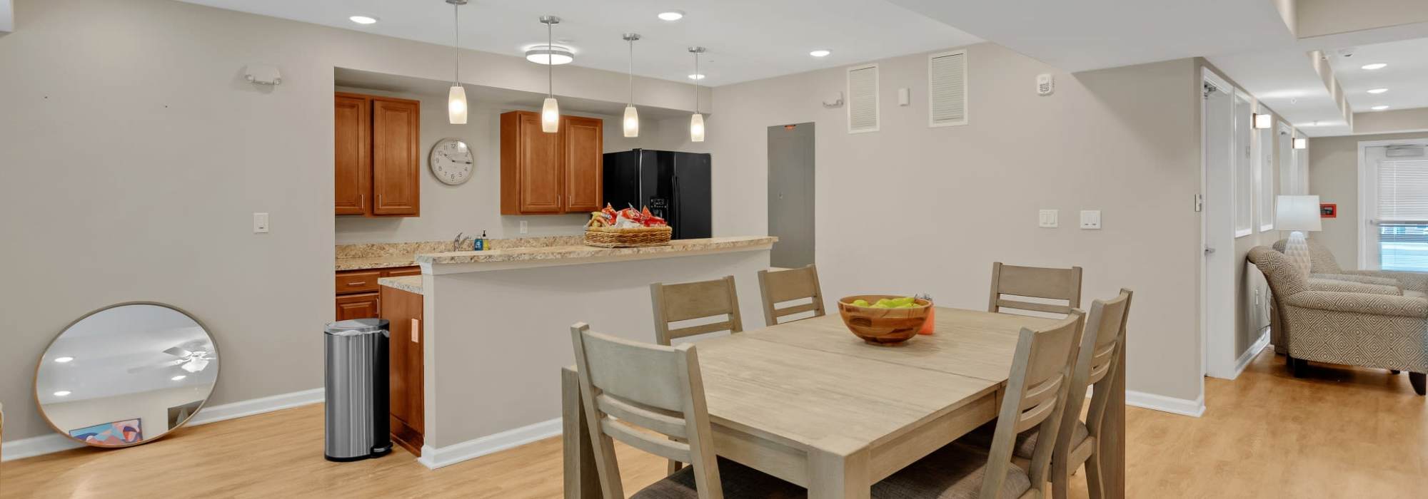 Community room at Robinson Overlook in Columbia, Maryland