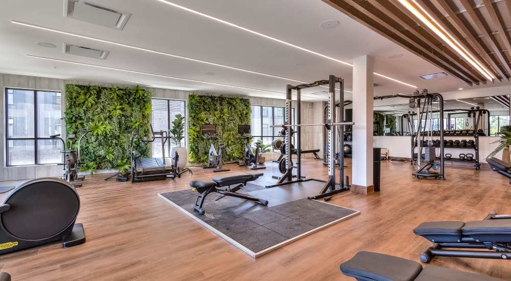 Gym Room at Green|House Short North in Columbus, Ohio