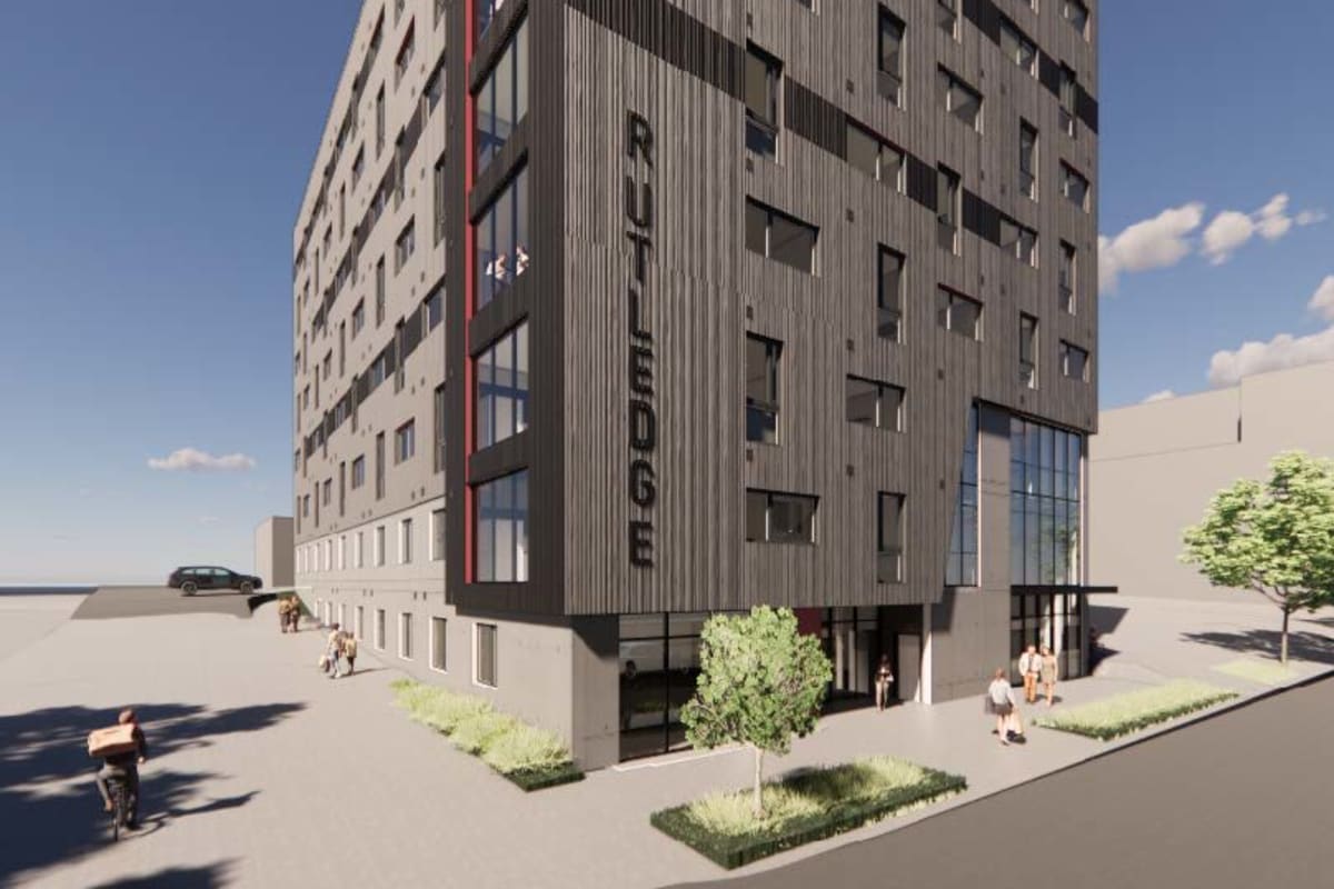 Exterior building at Rutledge Flats in Nashville, Tennessee