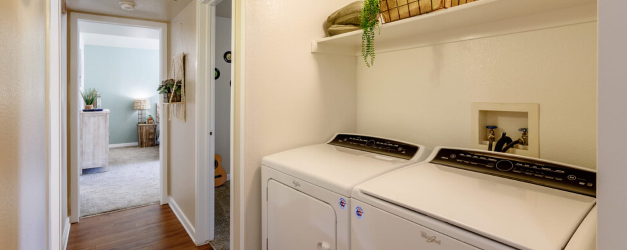 Washer and dryer area at UTE Creek Apartments in Longmont, Colorado 