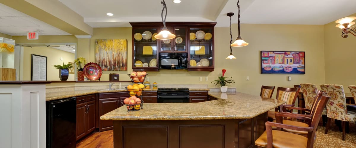 Bar area at The Commons at Union Ranch in Manteca, California