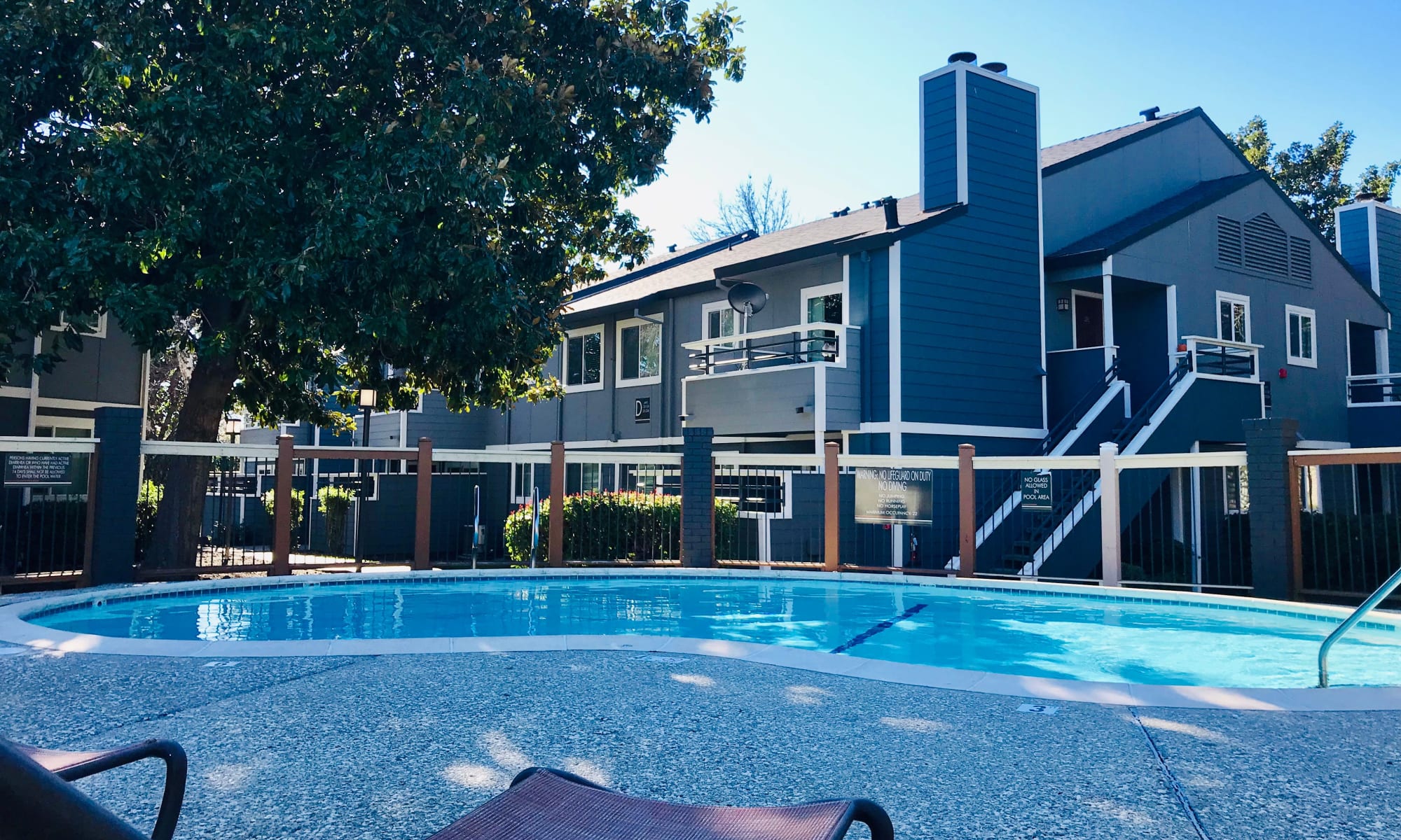 Pool view with exterior building shot in Fairfield, CA