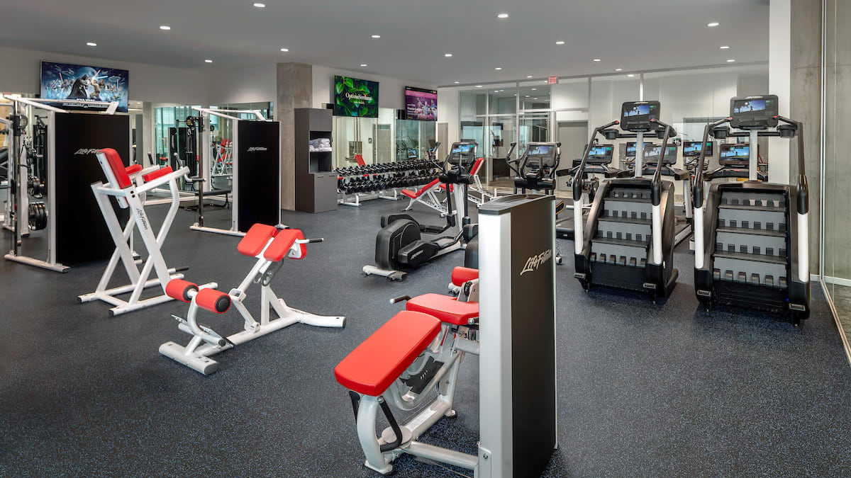 Gym at Optima Verdana® in Wilmette, Illinois