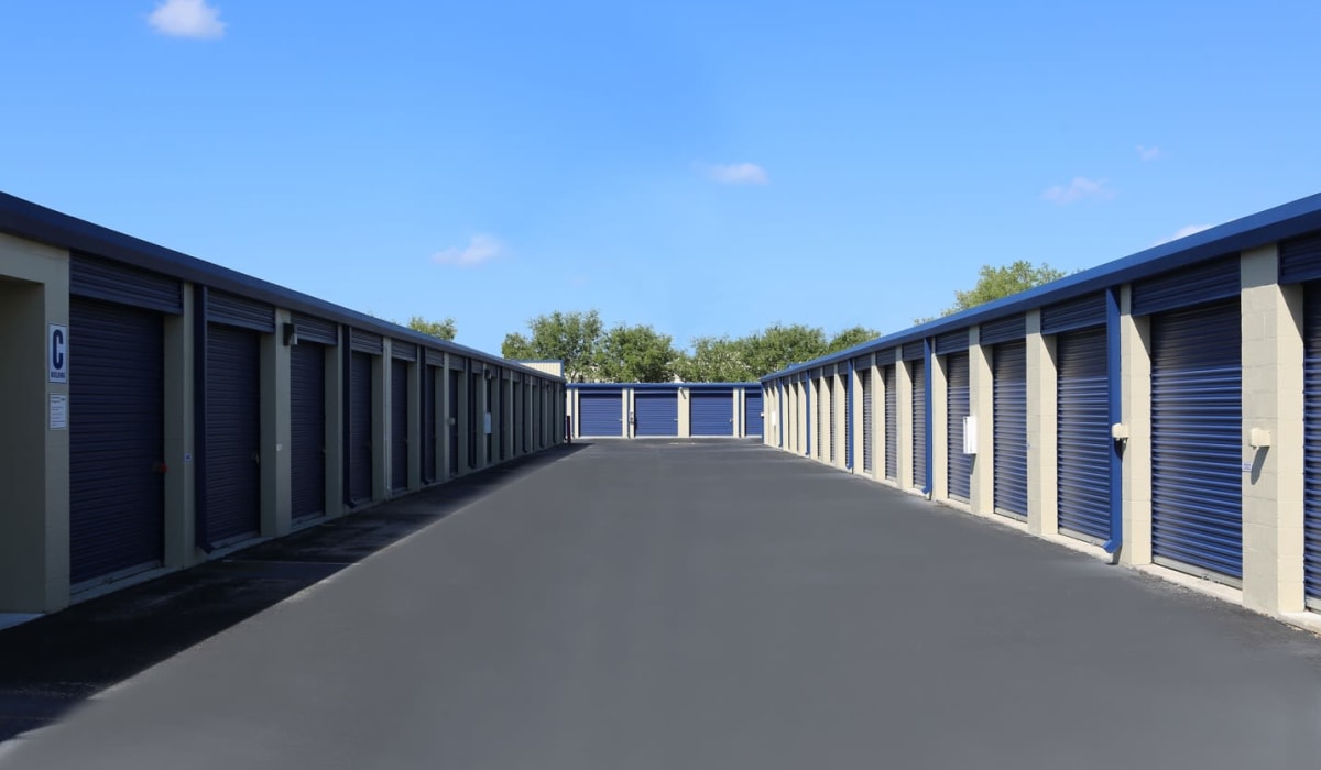 Exterior units at Clover Basin Self-Storage in Longmont, Colorado