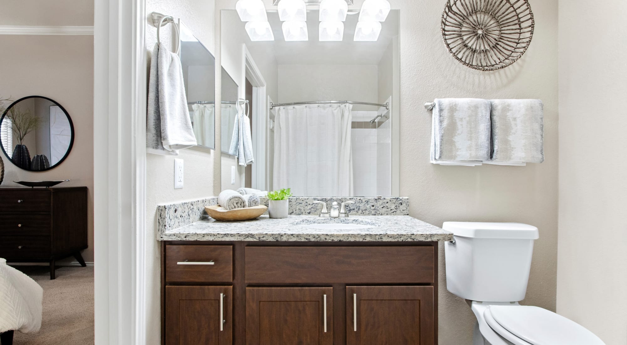 Bathroom at Rancho Palisades in Dallas, Texas