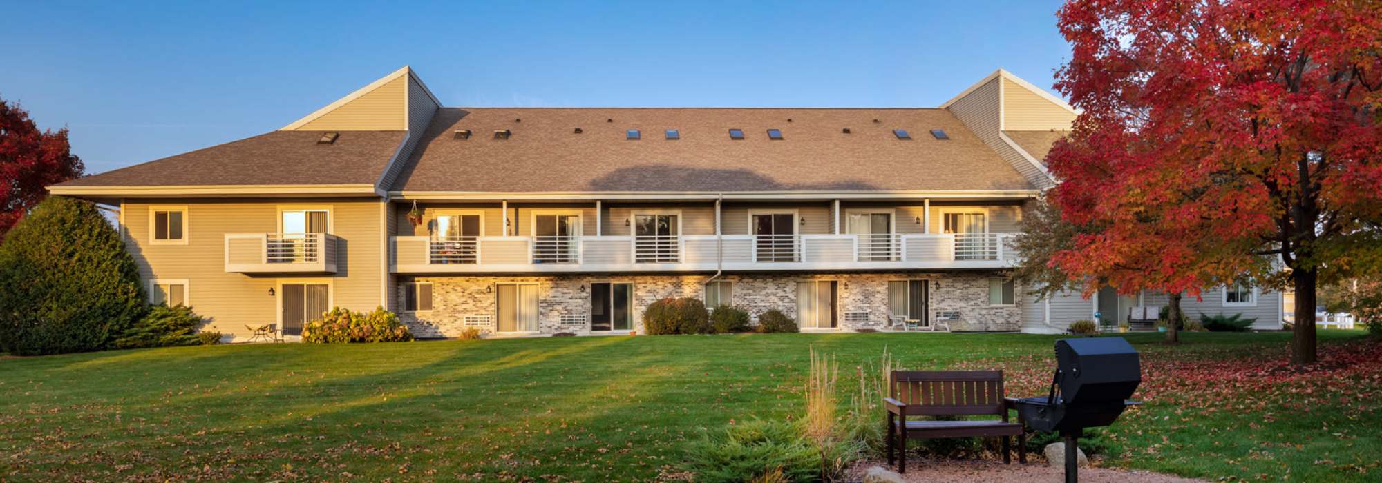 View of apartment at Kearney Meadows Apartments in Waunakee. WI