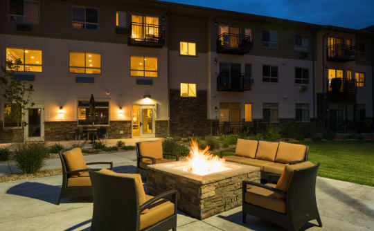Affinity at Loveland fire-pit seating