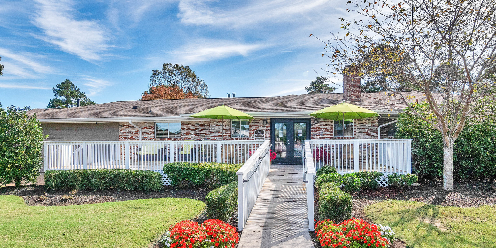 Welcome center at The Hills at Oakwood Apartment Homes in Chattanooga, Tennessee