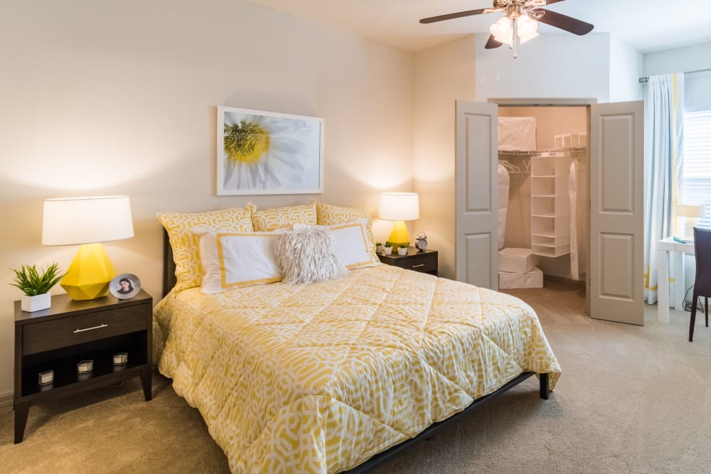 Model bedroom at Lakeline at Bartram Park in Jacksonville, Florida