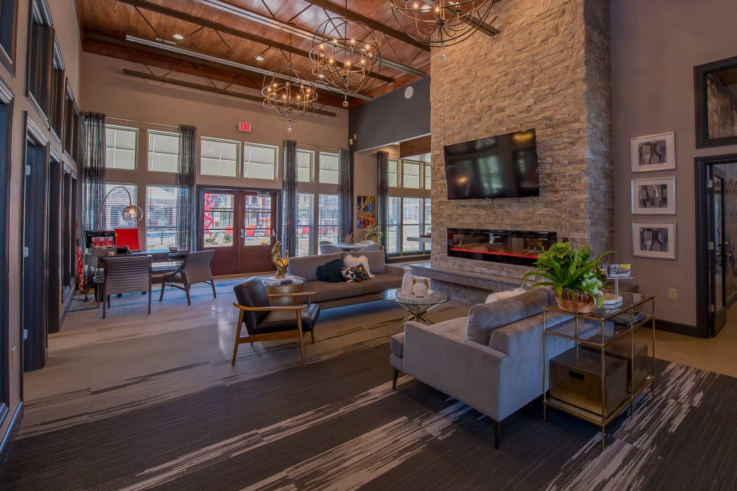 Clubhouse interior at Icon at Hewitt in Hewitt, Texas
