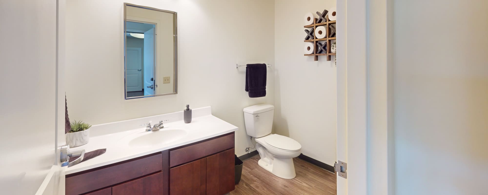 Bathroom at Hudson Lofts in Erie, Pennsylvania