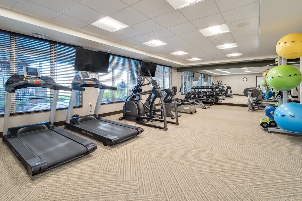 Co-op features at Applewood Pointe of Maple Grove at Arbor Lakes in Maple Grove, Minnesota.