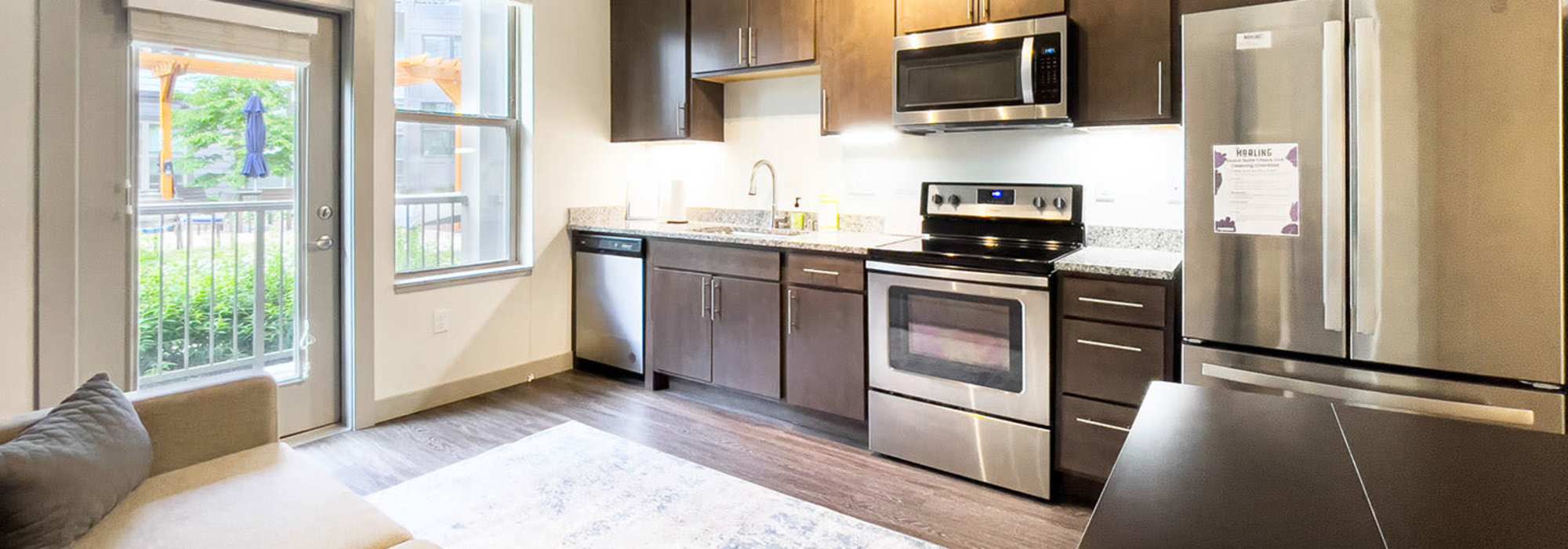 Suite with kitchen at The Marling in Madison, Wisconsin