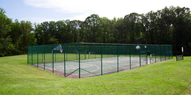 A basketball court at Carpenter Park in Patuxent River, Maryland