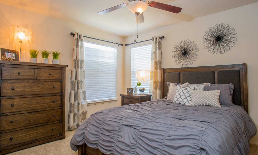 Bedroom at Nickel Creek Apartments in Tulsa, Oklahoma