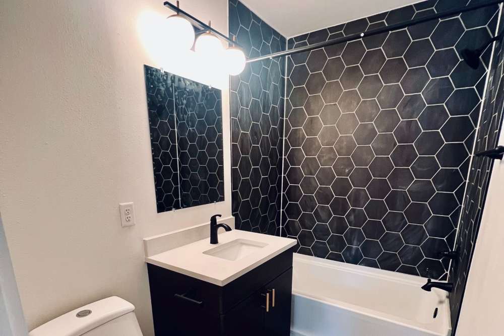 Bathroom with bathtub at Quail Run in Oklahoma City, Oklahoma 