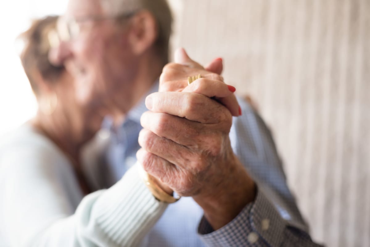 A couple dancing at Creekside Village in Ponca City, Oklahoma