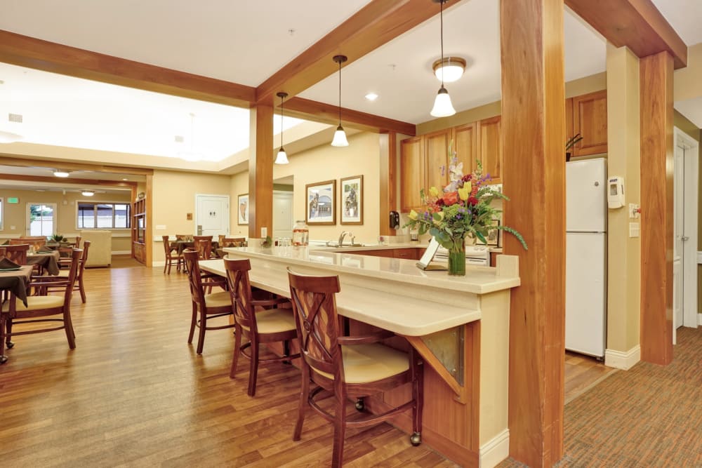 Dining area at Seven Lakes Memory Care in Loveland, Colorado