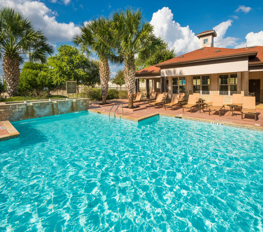Swimming pool at Villas at Medical Center in San Antonio, Texas