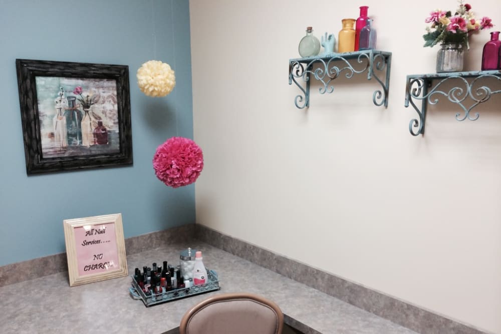 Nail station at Masternick Memorial in New Middletown, Ohio