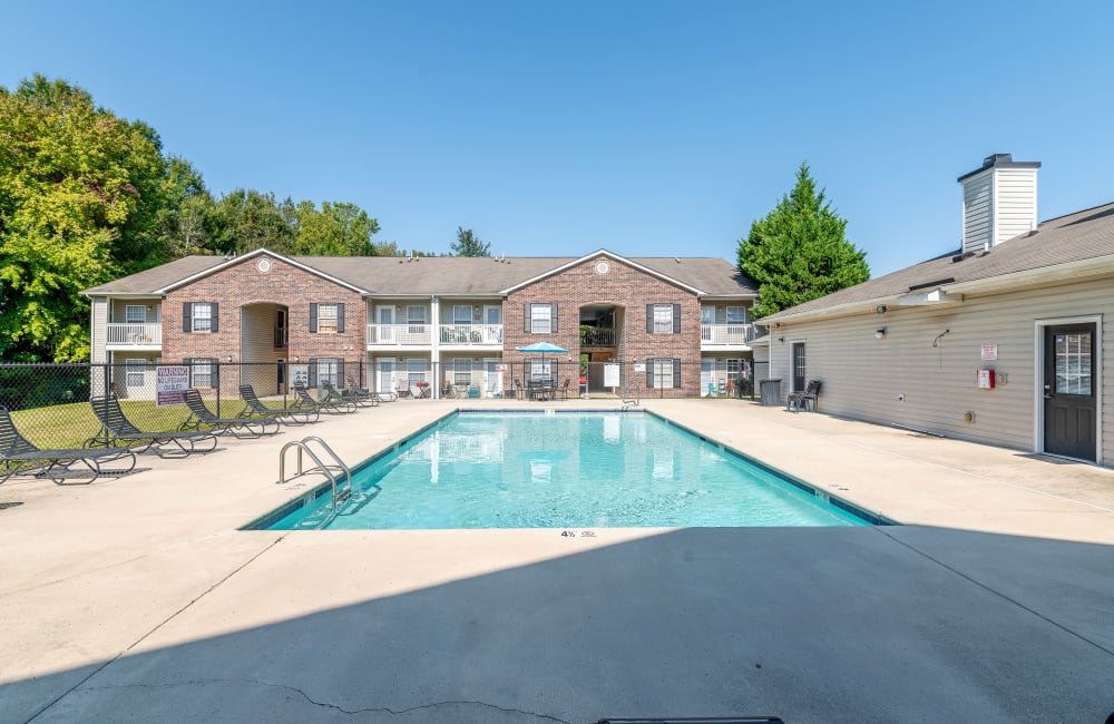 Fitness center at Highland Ridge Apartment Homes in High Point, North Carolina