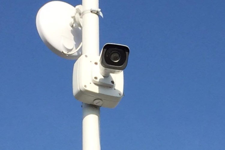 Surveillance camera at Outback Self Storage in Orange, California