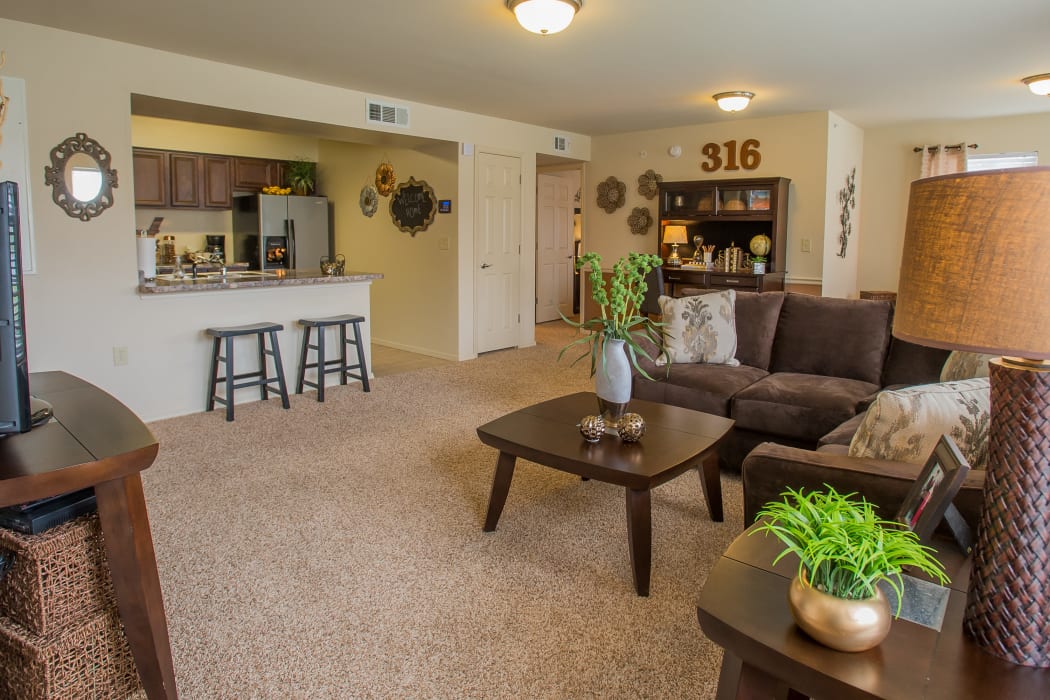 Spacious open floor plan at Park at Mission Hills in Broken Arrow, Oklahoma