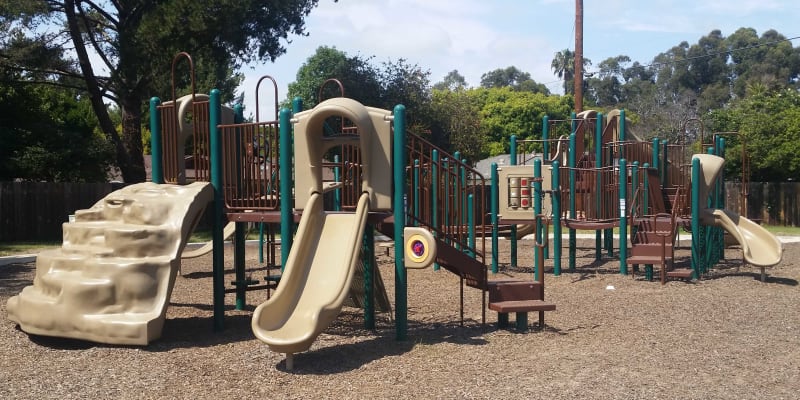 A playground at Santa Cruz in Point Mugu, California