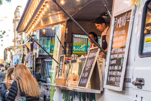 Food truck near Arbor Square Apartments