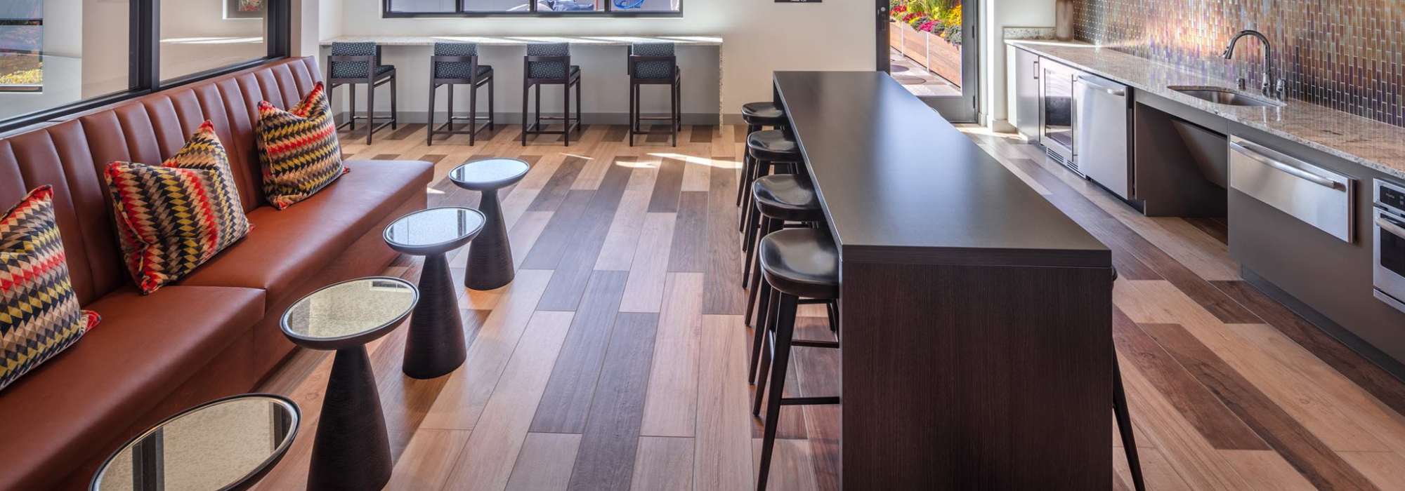 Clubhouse with chairs at The Marling in Madison, Wisconsin