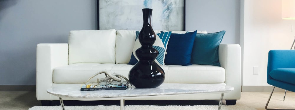 Modern furnishings at a home in Elan 41 Apartments in Seattle, Washington