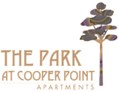 Our logo at The Park at Cooper Point Apartments in Olympia, Washington