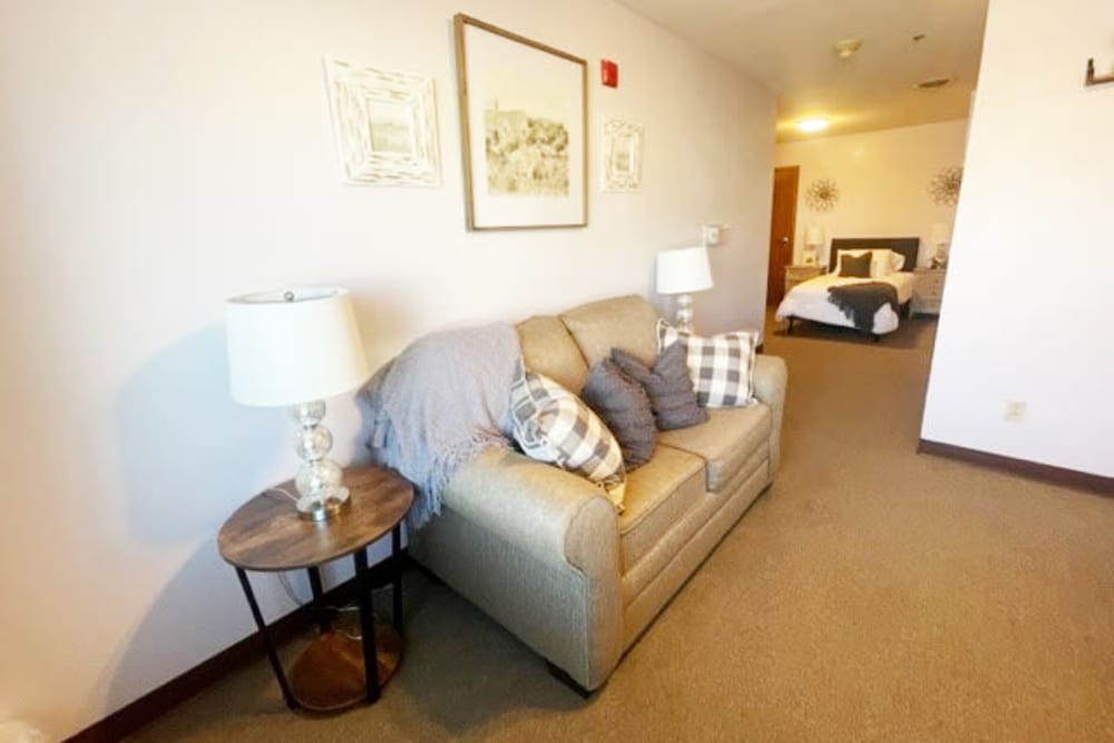 Bedroom at Reflections at Garden Place in Columbia, Illinois