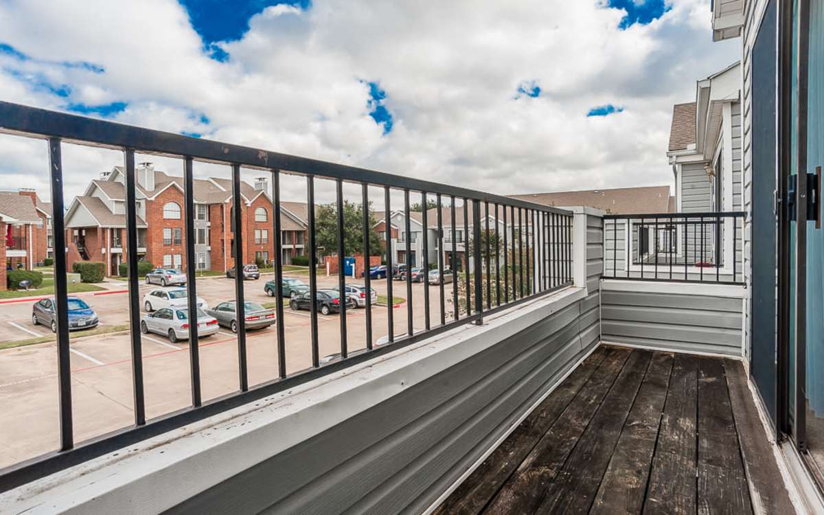 Patio at Oakwood Condos Bedford in Bedford, Texas
