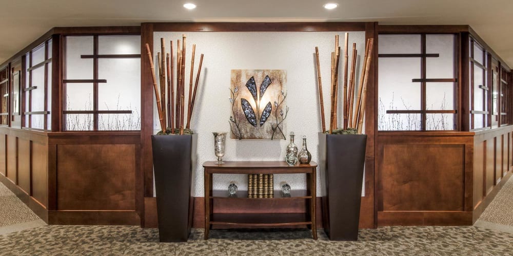 enticing hallway at The Springs at Carman Oaks in Lake Oswego, Oregon