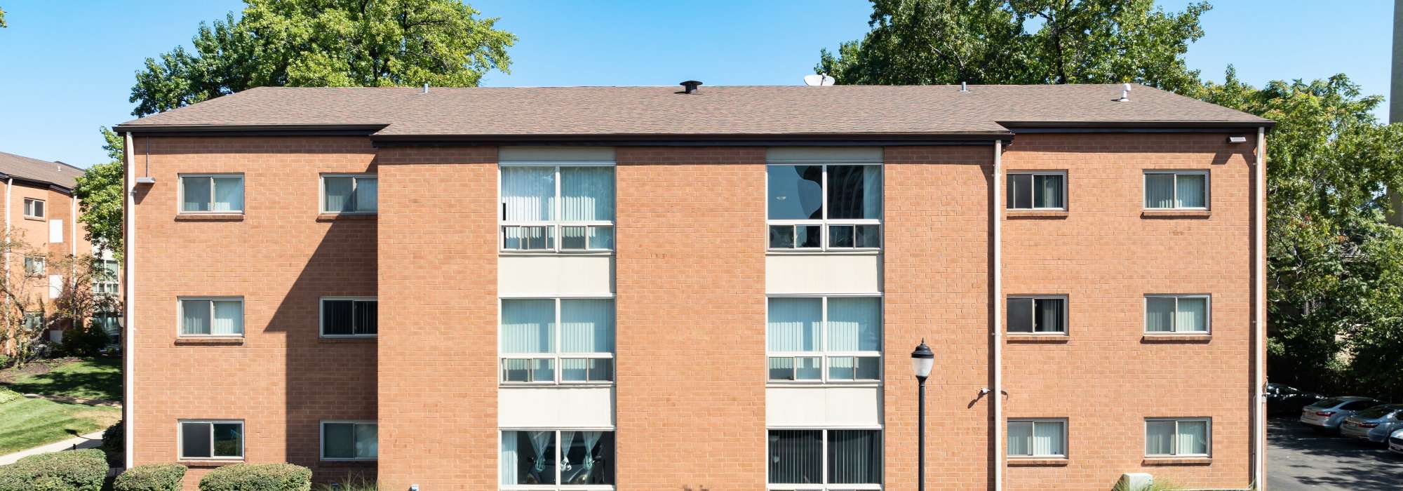 Residents at West End Terrace Apartments in St. Louis, Missouri