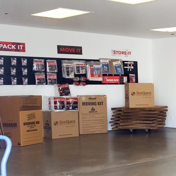 Packing supplies available at StorQuest Self Storage in Torrance, California