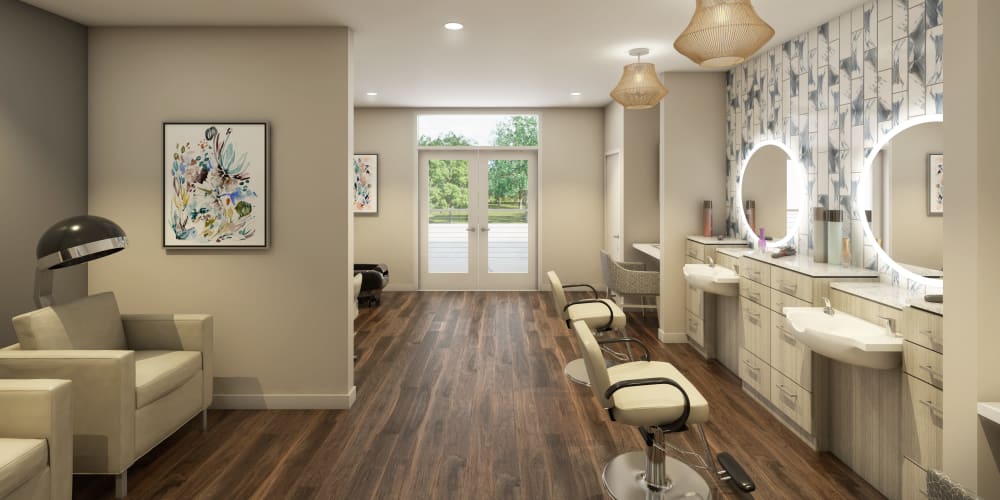 Beauty salon at Anthology of Natick in Natick, Massachusetts