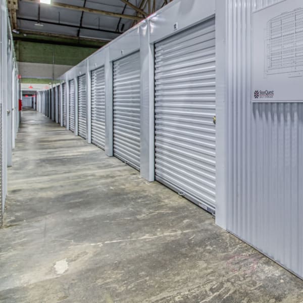 Climate controlled indoor storage units at StorQuest Express in Ave Maria, Florida